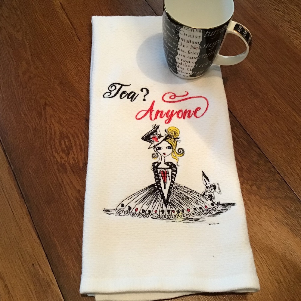 Dish towel Embroidered